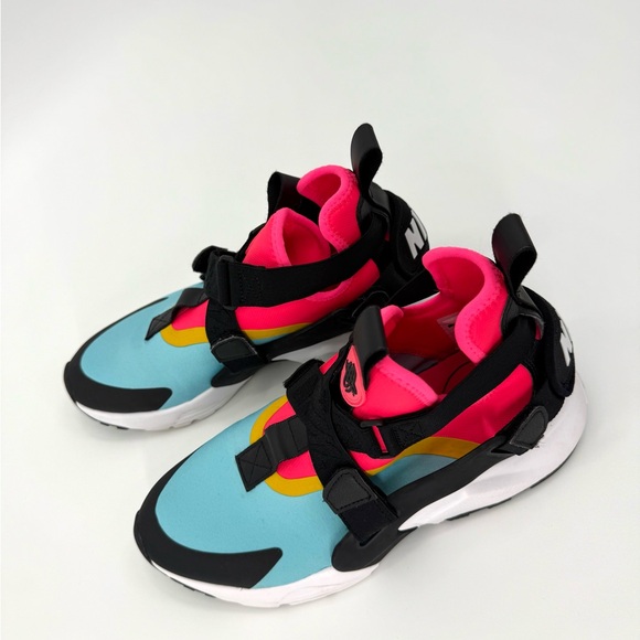 Nike Air Huarache City Woman’s Size 8.5 Muilty Color-Racer Pink-Vivid Sulfur Blk - Picture 1 of 15